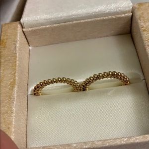 Gold hoop earrings